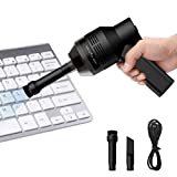 PowcanMini aspiradora limpiador de teclado, portátil recargable para limpiar el polvo del teclado, restos de papel |  Pelo de mascotas |  ceniza de cigarrillo